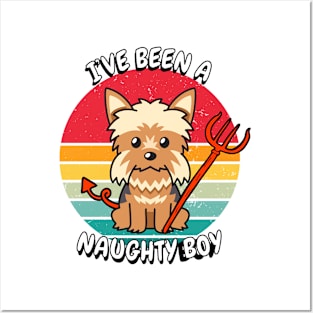 ive been a naughty boy - yorkshire terrier Posters and Art